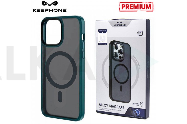 Чехол для телефона KEEPHONE ALLOY MAGSAFE iPhone 14 PLUS (зеленый)