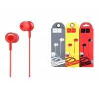 Наушники вакуумные проводные HOCO M14 inital sound universal (красный)