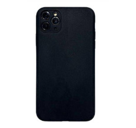 Чехол силиконовый iPhone 11 Pro (5.8) с отверстием под камеры (черный)