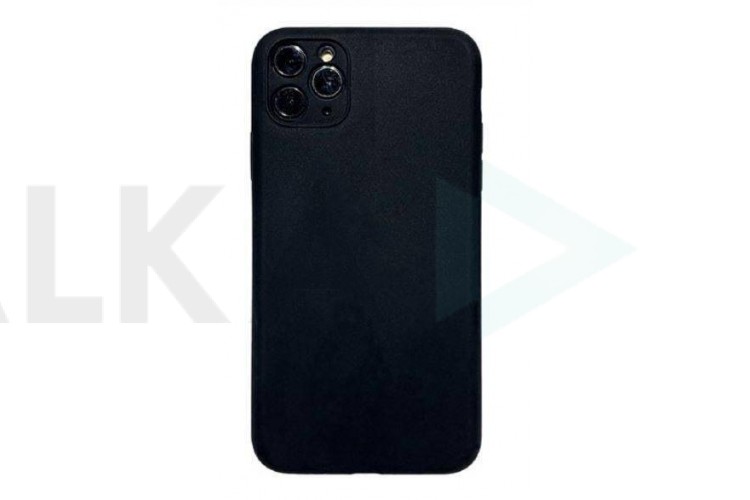 Чехол силиконовый iPhone 11 Pro (5.8) с отверстием под камеры (черный)