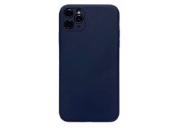 Чехол силиконовый iPhone 11 Pro (5.8) с отверстием под камеры (синий)