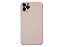 Чехол силиконовый iPhone 11 Pro (5.8) с отверстием под камеры (бледно-розовый)