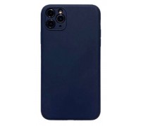 Чехол силиконовый iPhone 11 Pro Max (6.5) с отверстием под камеры (синий)