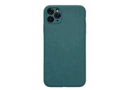 Чехол силиконовый iPhone 11 Pro Max (6.5) с отверстием под камеры (серо-голубой)