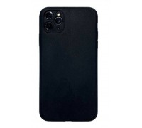 Чехол силиконовый iPhone 11 Pro Max (6.5) с отверстием под камеры (черный)