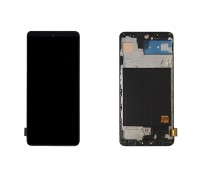 Дисплей для Samsung A515FN Galaxy A51 Black в сборе с тачскрином + рамка, OLED (Big glass)