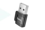 Переходник HOCO UA31D USB male to Type-C female USB2.0 adapter, чёрный