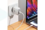 Сетевое зарядное устройство 2USB-C HOCO C137A Rock PD45W (белый)