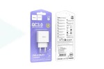 Сетевое зарядное устройство USB HOCO C140A Smart QC3.0 (белый)