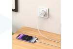 Сетевое зарядное устройство USB-C + кабель Lightning - Type-C HOCO C146A Charm single port PD20W (белый)