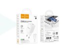 Сетевое зарядное устройство USB-C + кабель Lightning - Type-C HOCO C146A Charm single port PD20W (белый)