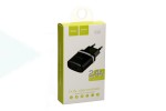 Сетевое зарядное устройство USB HOCO C-12 2400mAh (черный)
