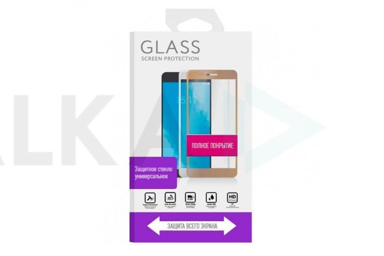 Защитное стекло дисплея Xiaomi Redmi 5 A с полным покрытием без упаковки (черный)