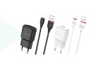 Сетевое зарядное устройство USB + кабель Lightning BOROFONE BA48A single port charger set (белый)