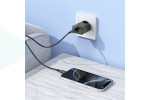 Сетевое зарядное устройство USB-C BOROFONE BA88A Navy PD20W+QC3.0 (черный)