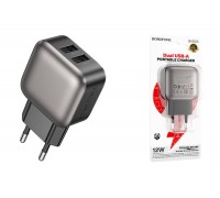 Сетевое зарядное устройство USB-C BOROFONE BAS51A Absolute dual-port (черный)