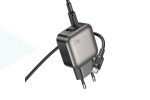 Сетевое зарядное устройство USB + USB-C + кабель Type-C BOROFONE BAS54A Absolute PD20W+QC3.0 (черный)