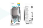 Сетевое зарядное устройство USB + USB-C + кабель Type-C BOROFONE BAS54A Absolute PD20W+QC3.0 (черный)