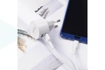 Сетевое зарядное устройство 2USB + кабель MicroUSB BOROFONE BA23A Brilliant 2400mAh (белый)