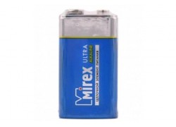 Батарейка алкалиновая Mirex 6LR61 / Крона 9V  цена за 1 шт (1/12/240), shrink (23702-6LR6-S1)