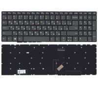 Клавиатура для ноутбука Lenovo IdeaPad 320-15ABR, 320-15IAP, 320-15AST, 320-15IKB, 320-15ISK, 5000-15, 520-15ikb серая, без рамки