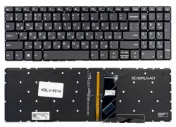 Клавиатура для ноутбука Lenovo IdeaPad 320-15ABR, 320-15IAP, 320-15AST, 320-15IKB, 320-15ISK, 5000-15, 520-15ikb серая, без рамки, с подсветкой