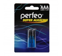 Батарейка алкалиновая Perfeo LR03 AAA/2BL Super Alkaline цена за блистер 2  шт