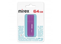 Флешка USB 2.0 Mirex LINE VIOLET 64GB (ecopack)