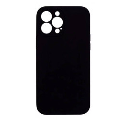 Чехол силиконовый для iPhone 15 Plus (6,7) тонкий (черный)