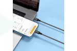 Кабель USB Type-C - Lightning HOCO X14 (черный) 2м (в оплетке)