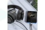 Кабель аудио HOCO UPA22 (штекер Lightning - вход AUX 3.5 mm (белый) 1м (силиконовый)