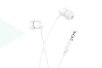 Наушники вакуумные проводные HOCO M94 earphones with microphone (белый)