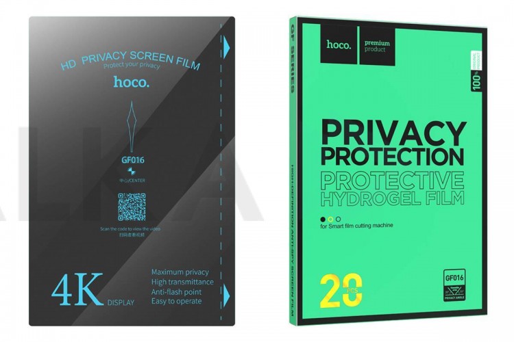 Гидрогелевая пленка HOCO GF016 Manual alignment high-definition anti-spy film (20 шт.) матовая