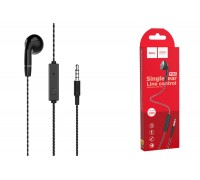 Наушники вакуумные проводные HOCO M61 Nice tone single ear universal earphones with mic (черный)