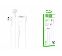 Наушники вакуумные проводные HOCO M102 Ingenious universal earphones with microphone (белый)