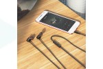 Наушники вакуумные проводные HOCO M107 Discoverer universal earphones with mic (черный)