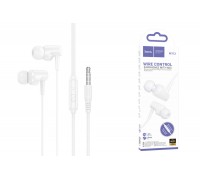 Наушники вакуумные проводные HOCO M112 Story universal earphones with microphone (белый)