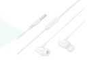 Наушники вакуумные проводные HOCO M112 Story universal earphones with microphone (белый)