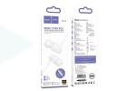 Наушники вакуумные проводные HOCO M112 Story universal earphones with microphone (белый)