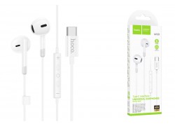 Наушники вакуумные проводные HOCO M109 Type-C Sunny digital wire control earphones with microphone штекер Type-C (белый)