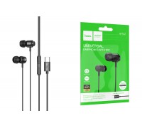 Наушники вакуумные проводные HOCO M122 Power metal universal digital earphones with microphone Type-C (черный)