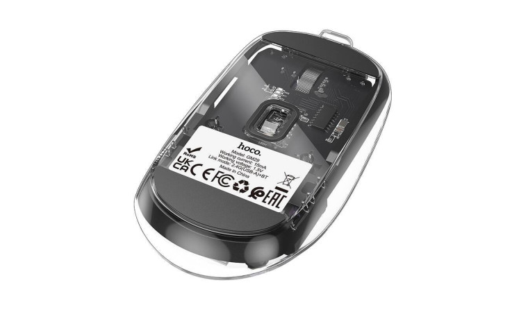 Мышь беспроводная HOCO GM29 Mysterious dual-mode silent wireless mouse (USB, 2.4ГГц+ВТ, 10м) ( темная полночь ) Мышь беспроводная HOCO GM29 Mysterious dual-mode silent wireless mouse (USB, 2.4ГГц+ВТ, 10м) ( темная полночь )