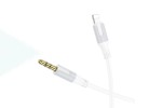 Кабель аудио BOROFONE BL19 (штекер Lightning - штекер AUX) digital audio conversion cable (белый)