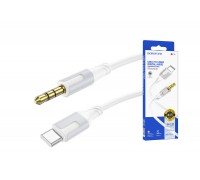 Кабель аудио BOROFONE BL19 (штекер Type-C - штекер AUX) Digital audio conversion cable (белый) 