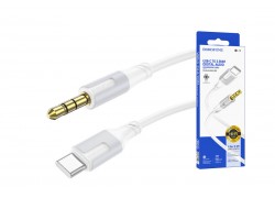 Кабель аудио BOROFONE BL19 (штекер Type-C - штекер AUX) Digital audio conversion cable (белый) 