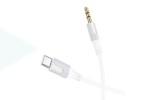 Кабель аудио BOROFONE BL19 (штекер Type-C - штекер AUX) Digital audio conversion cable (белый)