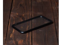 Чехол стеклянный iPhone X (черный)