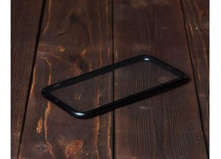 Чехол стеклянный iPhone X (черный)