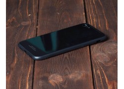 Чехол стеклянный iPhone 7+/8+ (черный)