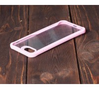 Чехол для iPhone 6/6S IPaky с розовым бампером (прозрачный)